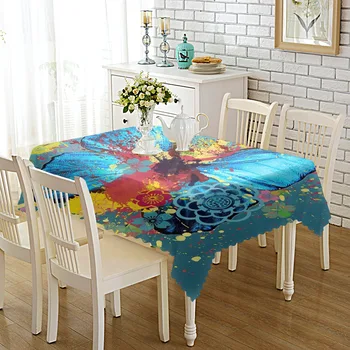 

Thicken Printed Fabric Tablecloth Household Table Cloth TV Cabinet Coffee Table Cloth round Table Placemat