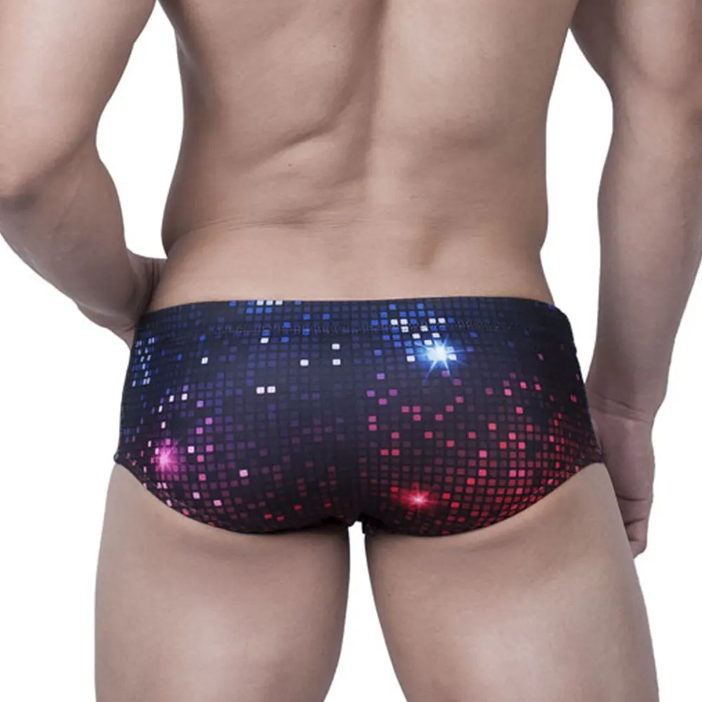 Men Swimsuit Push-Up Swim Trunks for Surfing