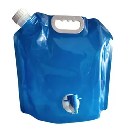 Hot Sale 5L/10L Outdoor Folding Foldable portable Collapsible Water Bags Car Drinking Carrier Container Kit Camping Water Tank
