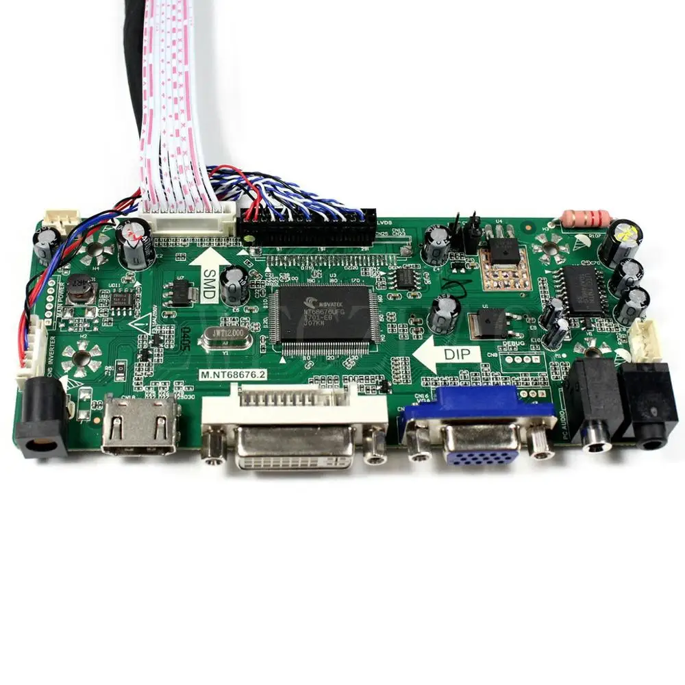 Kit de Monitor de Placa de Controle para B173rw01 v0 v3 v4 v5 Hdmi Mais Dvi Mais Vga Lcd Controlador de Tela Led Driver de Placa Novo Painéis e LCDs p/ tablet - Imagem 4