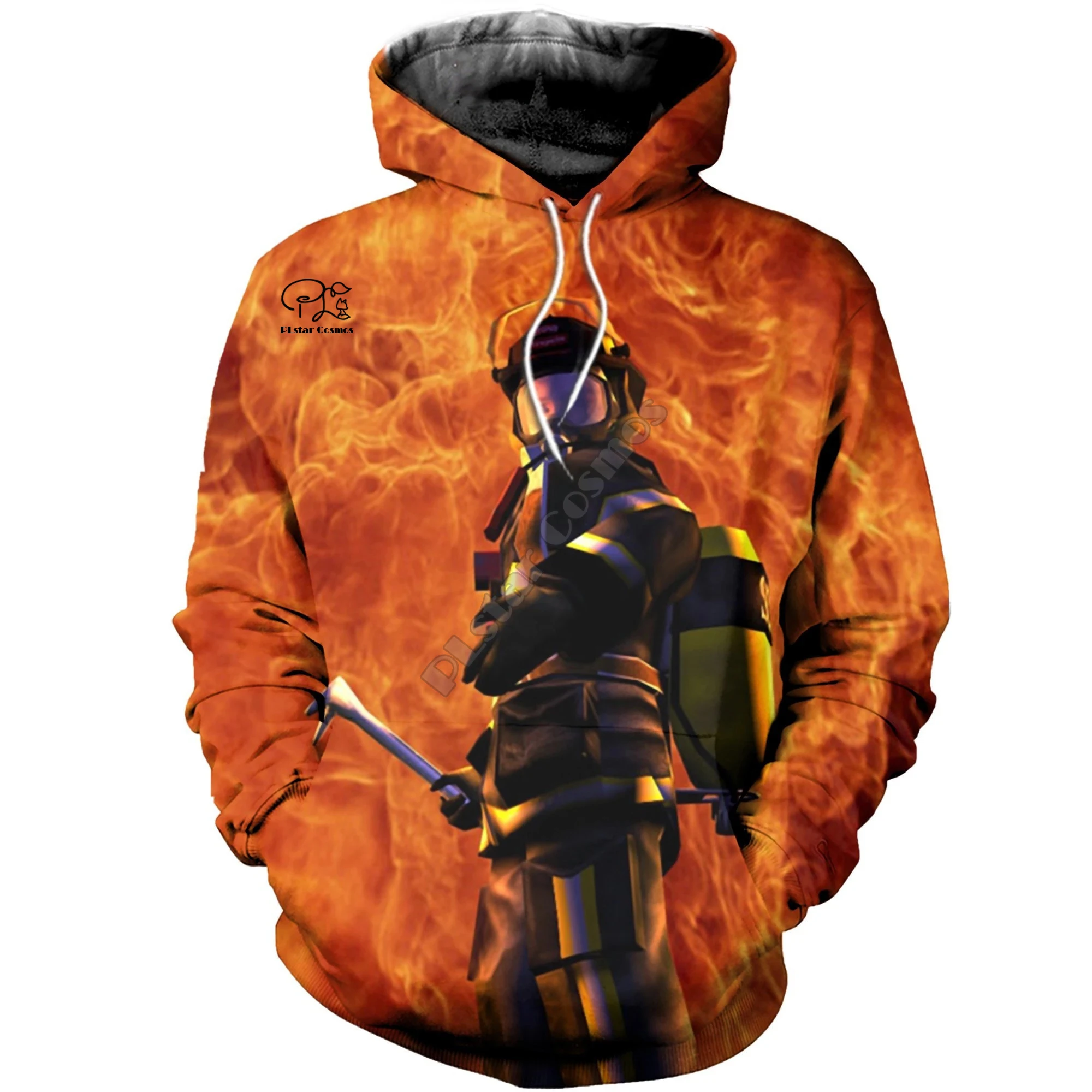 

PLstar Cosmos FireFighter Firemen Hero Harajuku casual Tracksuit 3D Print zip/Hoodie/Sweatshirt/Jacket/Mens Women pullover-a1