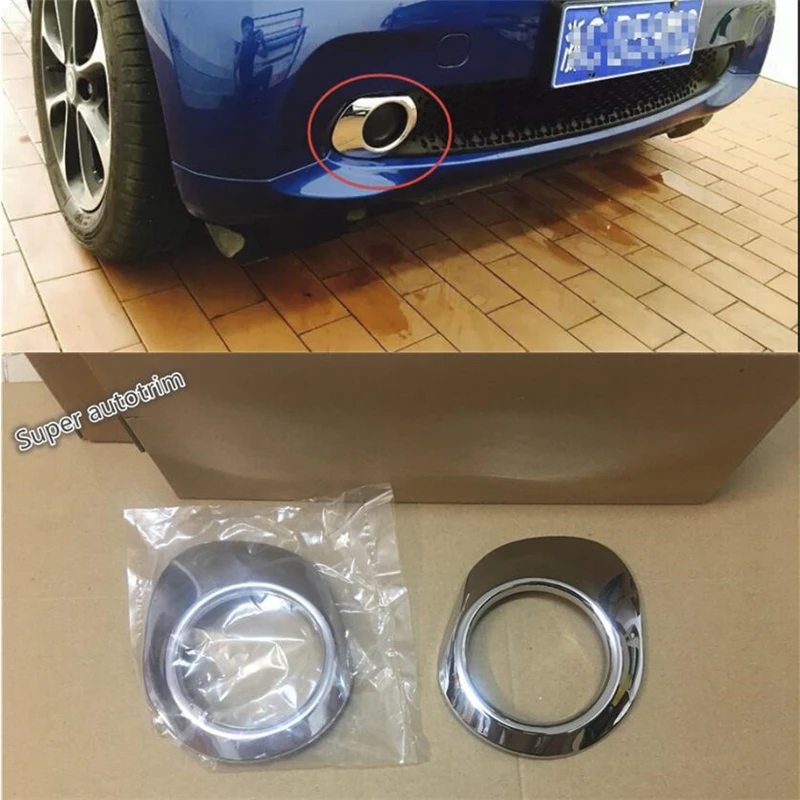 Lapetus Front Fog Lights Lamp Cover Trim Fit For Mercedes-Benz Smart Fortwo / Forfour 2015 2016 2017 Accessories Exterior ABS | Автомобили