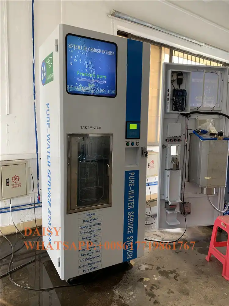 200GPD commercial coin operated bottle water vending machine