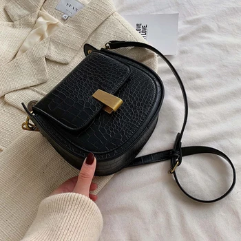 

High level sense foreign style women's bag 2019 winter new fashion Korean version versatile stone texture Messenger Bag Fashion