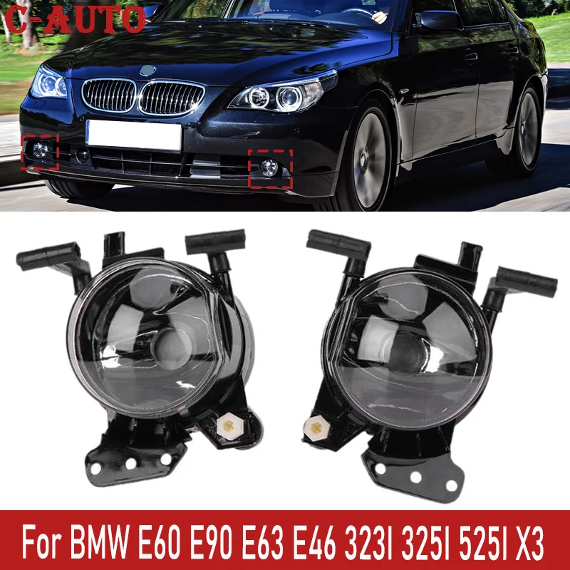 

C-Auto Car Front Bulb Bumper Fog Lamp Foglight Replacement Parts For BMW E60 E90 E63 E46 323I 325I 525I X3