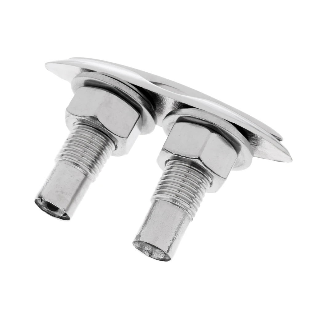 

4x 5inch Flush Mount/Pull Up Stainless Steel Boat Cleat Yacht Marine Boat Dock Accessory
