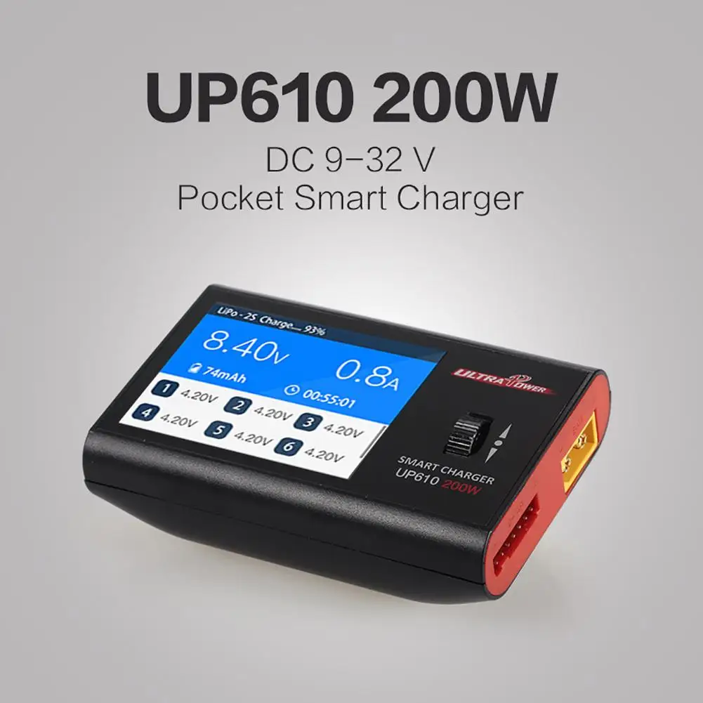 $35.08 Ultra Power UP610 200W Pocket Smart Battery Charger Discharger for RC Car Helicopter Drone Quadcopt