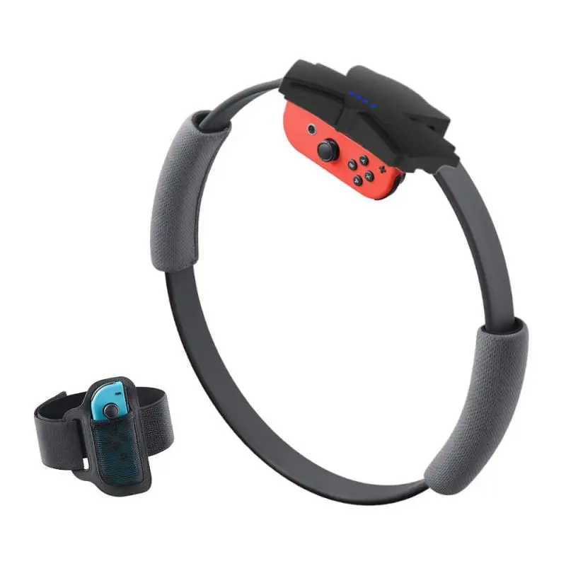 

Fitness Ring Switch Ring Fit Adventure Fitness Sensor Ring-Con+Leg Strap With Adjustable Elastic Leg Strap Sport Band
