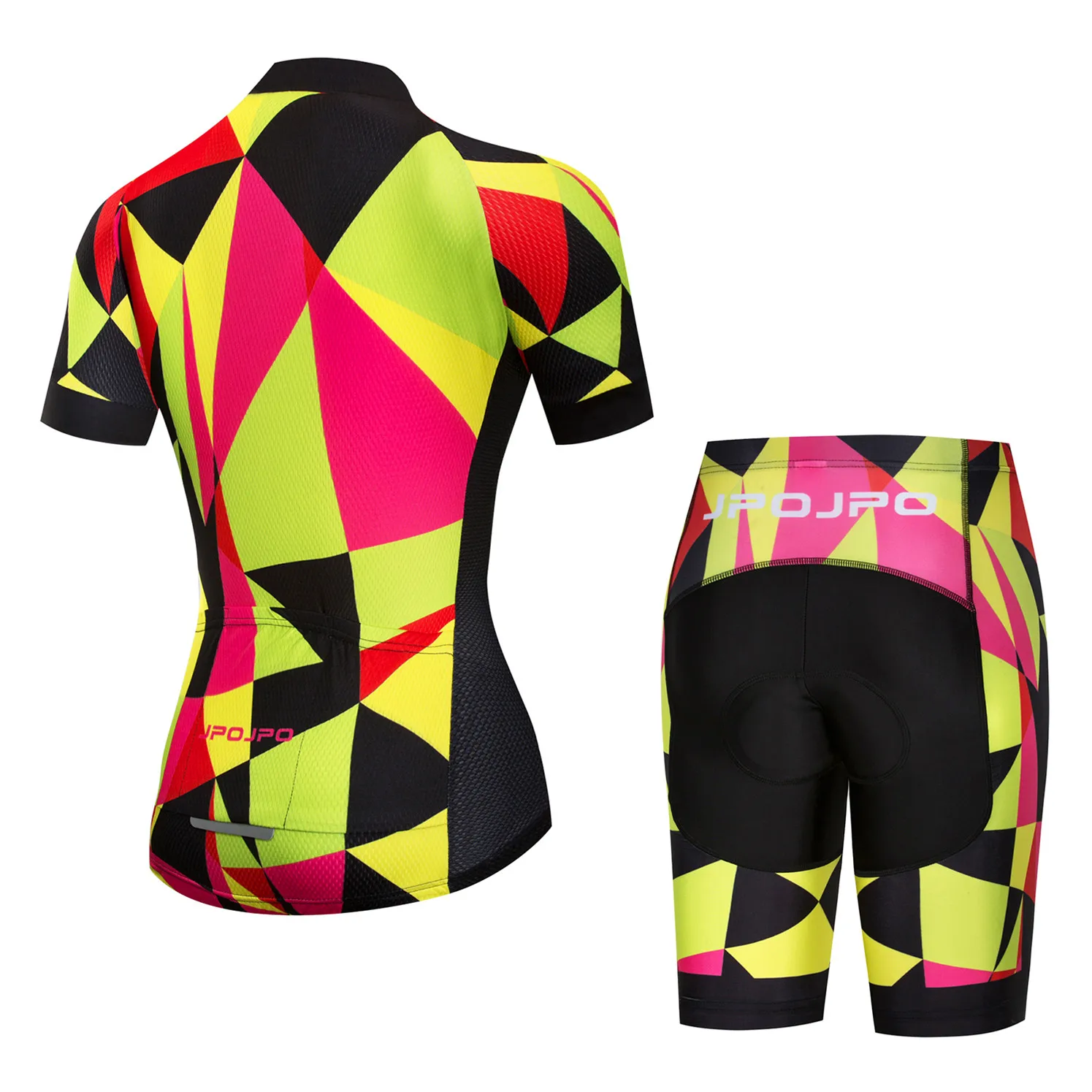 Weimostar Maillot de cyclisme à manches courtes avec short rembourré à séchage rapide pour femme, Bavoir, Petit