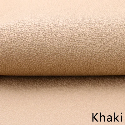 Khaki Meetee 100X138 см 0,7 мм толщиной личи Синтетическая кожа из искусственной кожи ткань сумки диван домашний декор искусственная кожа DIY Швейные материалы - Color: Khaki