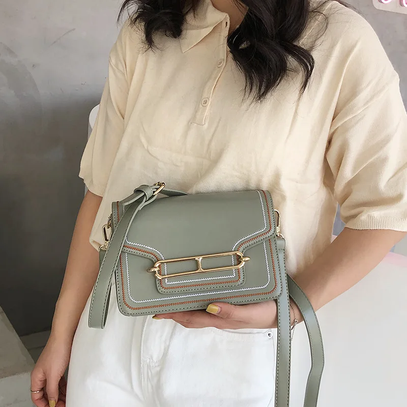 

Summer Small Bag Women's 2019 New Style Fashion Korean-style Versatile Shoulder Bag GIRL'S Shoulder Bag Simple Fashion Small Squ