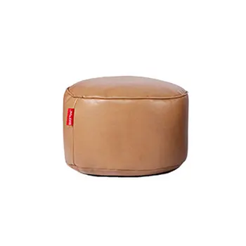 

New 3 colors Faux Leather Bags Sofa Footstool Cover home sofa round Footstool Bean Bags Sofa Lounger Match stool Only Cover 20x5