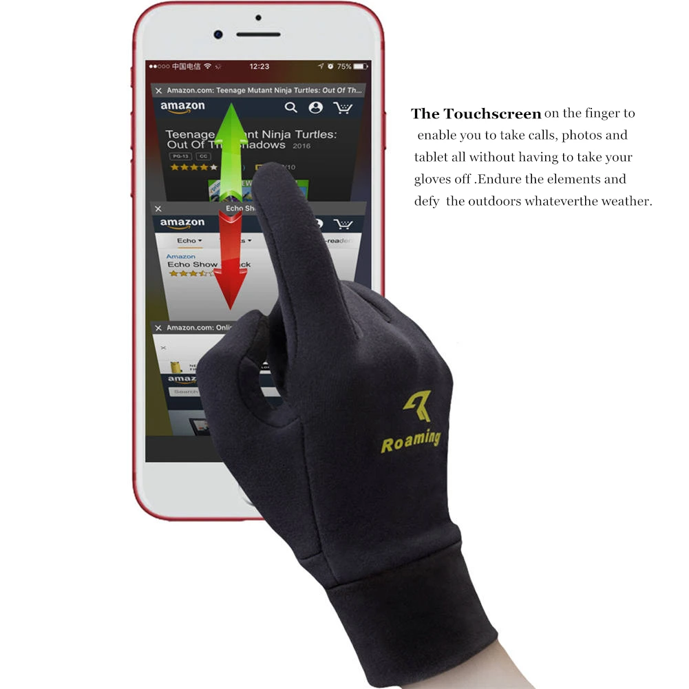 POLARTEC быстросохнущие беговые походные зимние уличные перчатки чувствительный сенсорный экран для мужчин и женщин отлично подходят для велоспорта и треккинга
