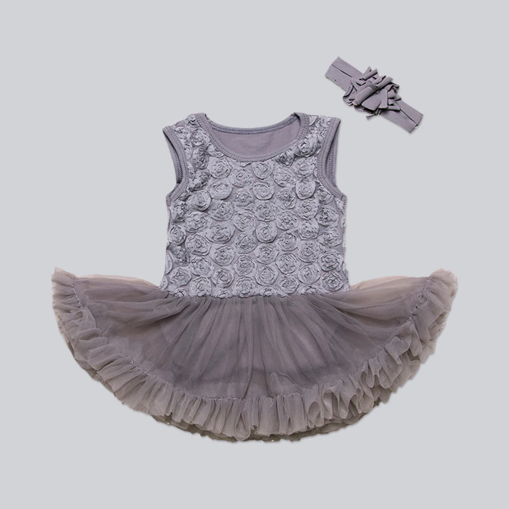 New summer baby high quality cotton princess dress leotard romper female Tutu Skirts Newborn 1 First Birthday Party Clothing Set