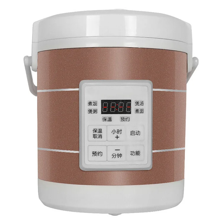 

12V 24V Mini Rice Cooker Car Truck Soup Porridge Cooking Machine Food Steamer Electric Heating Lunch Box Meal Heater Warmer