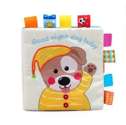 

Foreign Trade Puppy Baby Cloth Book Infant Tear Rotten Early Childhood Educational ENLIGHTEN Toy Book-Entry Bite Does Not Fade