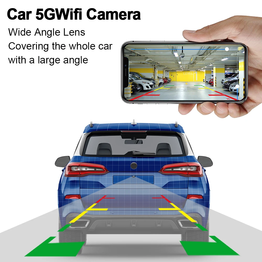 car wifi5 camera wireless Car Rear view Reverse backup camera Front view  camera USB power supply 5V wireless reversing camera