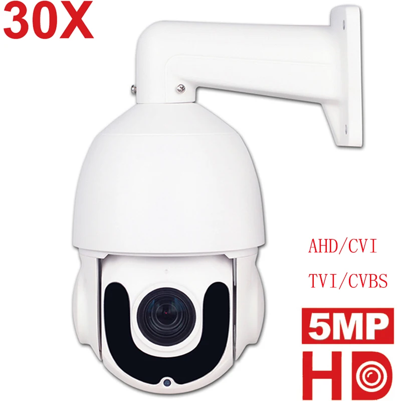 

HD 1080P AHD TVI PTZ Camera 5MP 2MP 30X Zoom Security CCTV AHD CVI CVBS Dome Camera Weatherproof Video Surveillance Camera