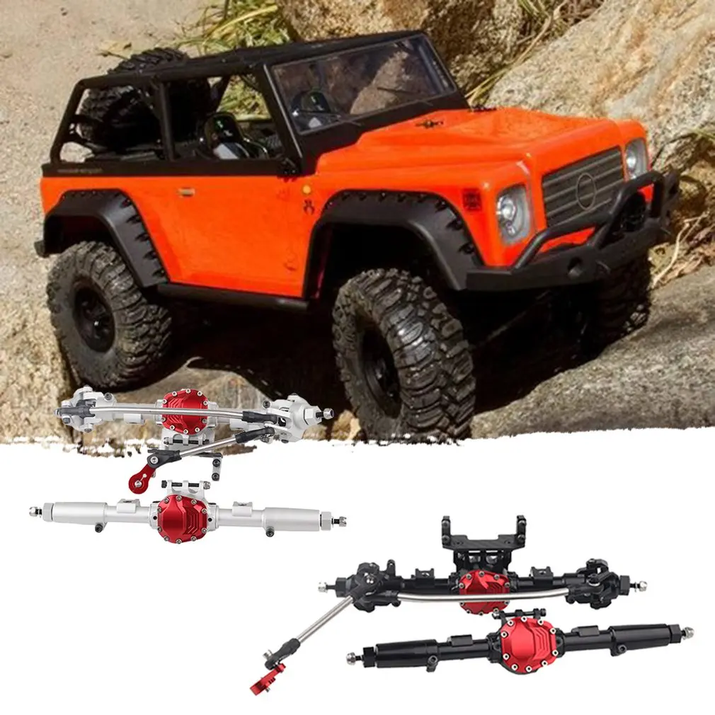 Прочный комплект осей из сплава SCX10 II 90046 90047 AR44 для сборки передних и задних деталей для 1:10