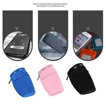 

Running Women Men Arm Bag Practical Anti Slip Exercise Side Bag Stretch Workout Phone Pouch Gym Armband Elastic Fitness Bag M