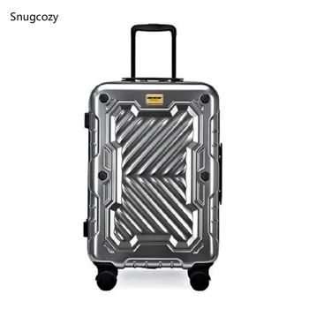 

100% Independent personality Private custom travel suitcase on wheel travel bags Super fashion NEW spinner trolley luggage