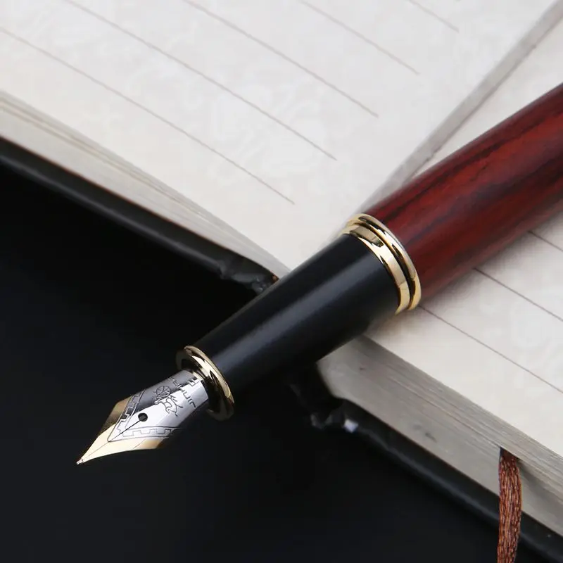 Jinhao 8802, Ретро стиль, авторучка, деловая, Студенческая, 0,5 мм, средний, тонкий, перо, каллиграфия, офисные принадлежности, инструмент для письма D08B