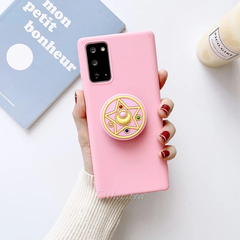 Cartoon Phone Holder Case For OPPO A9 A5 2020 A92 A52 A72 A91 A11X A1K Find X2 F11 Pro A7 Cover Soft Silicone TPU Stand Case