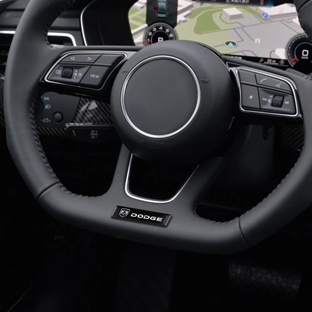3D наклейки на руль автомобиля 10 шт. флаги эмблема наклейка украшение для Dodge Challenger