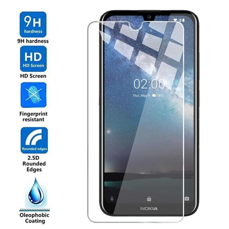 

2PCS Tempered Glass For Nokia 7.2 Glass Screen Protector For Nokia 3.2 3.2 4.2 6.2 7.2 Protective Glass Film