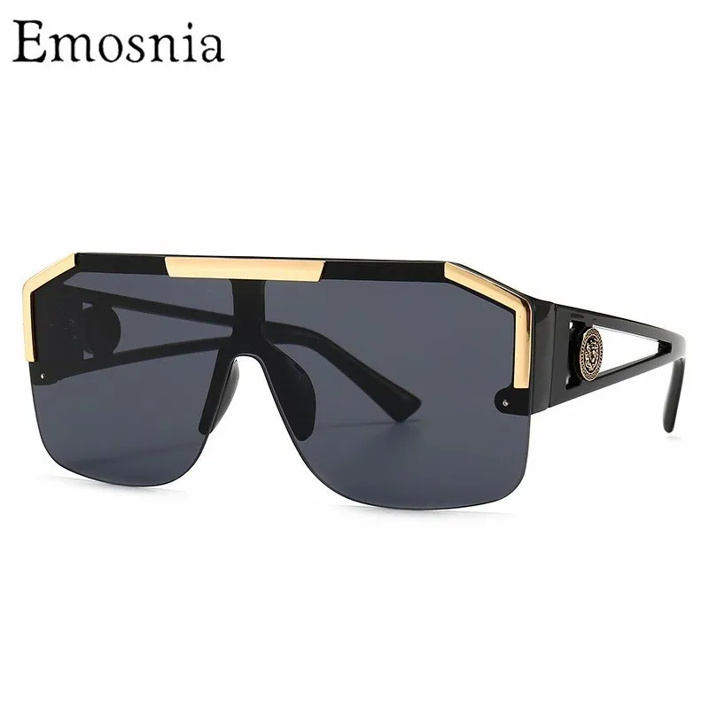2021 Men Fashion Sunglasses Oversized Square Vintage Brand Design
