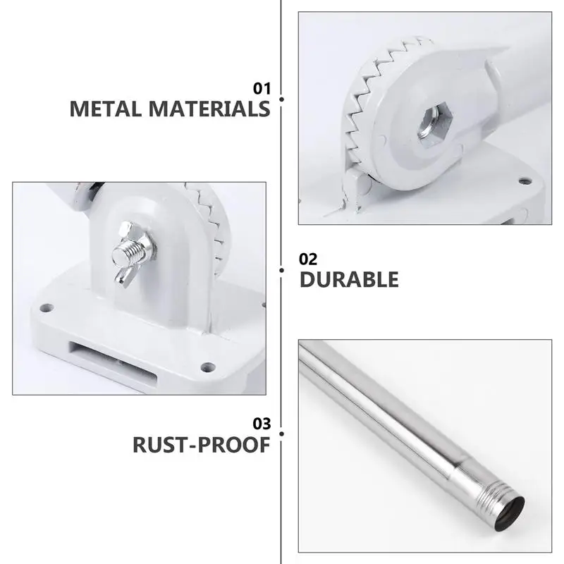 Flagpole Kit 1 Set 1.8 Meter Flag Pole with Flag Pole Holder Kit Wall Mount Flagpole for Indoor and Outdoor Use