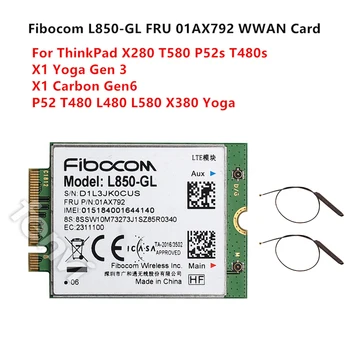 

Fibocom L850-GL M.2 Card FRU 01AX792 4G LTE Wireless Module Lenovo ThinkPad X1 Carbon Gen6 X280 T580 T480s L480 X1 Yoga Gen 3