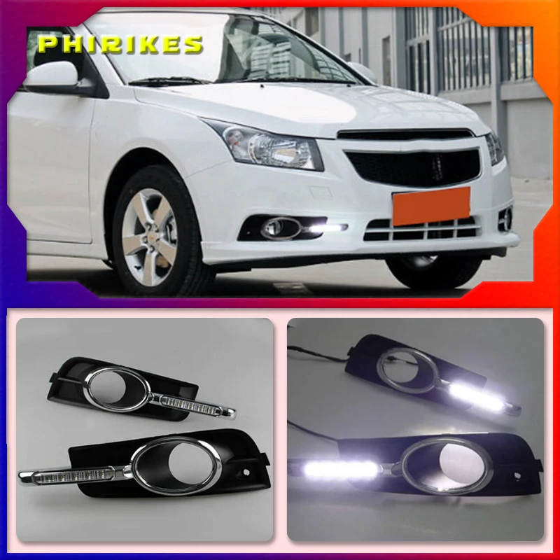 Светодиодный дневной светильник дневные ходовые огни для Chevrolet Cruze 2009-2014 DRL