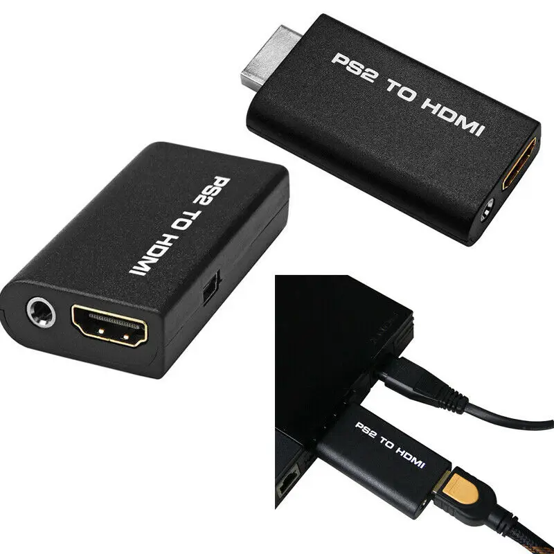Поддерживает все режимы отображения PS2 THGS HDV-G300 PS2 к HDMI 480i/480 p/576i аудио видео конвертер адаптер с 3,5 мм аудио выход