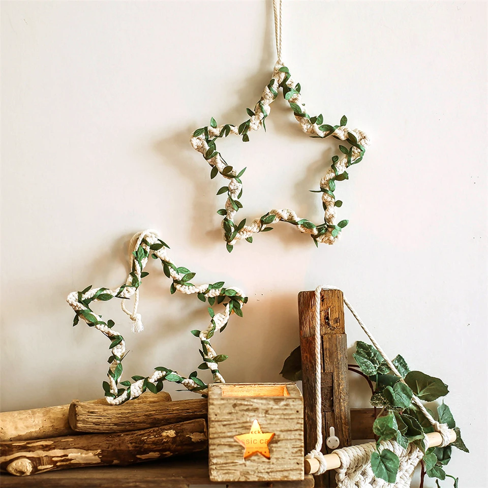 Nordic Chic Stars Leaves Macrame Wall Hanging Tapestry Mandala Bohemian Wall Accents Boho Decor Dorm Living Room Home Decoration Nordic Chic Stars Leaves Macrame Wall Hanging Tapestry Mandala Bohemian Wall Accents Boho Decor Dorm Living Room Home Decoration