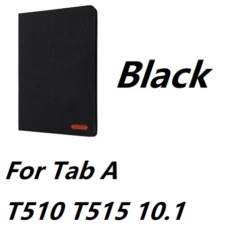 Чехол из искусственной кожи для samsung Galaxy Tab S6 10,5 T860 Tab A 10,1 SM T510 S5E 10,5 T720 - Цвет: For T510 Black