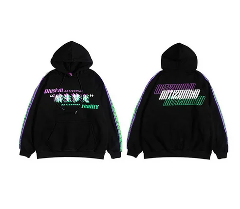 Мужская толстовка Wang Xindie в стиле хип-хоп с капюшоном, повседневный черный пуловер с капюшоном, хлопок, осень - Цвет: Черный