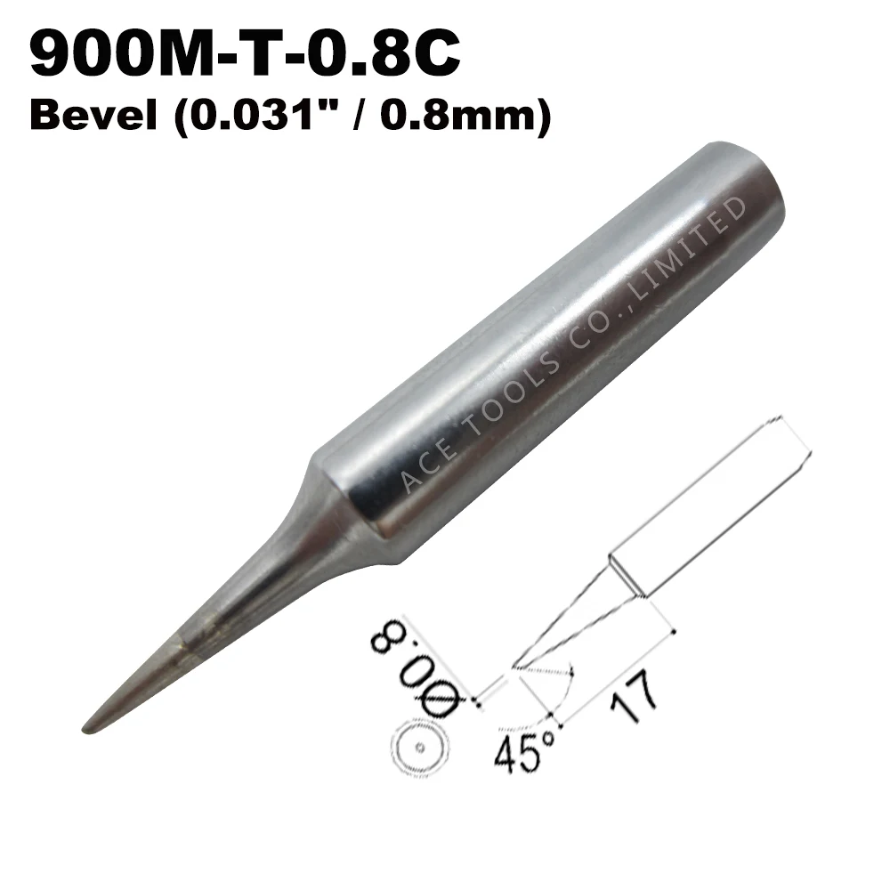 Паяльное жало 900m-t-0. 8c скос 0 8 мм для радиоприемника Hakko 936 907 Milwaukee M12SI-0 Yihua X-Tronics 3020 |
