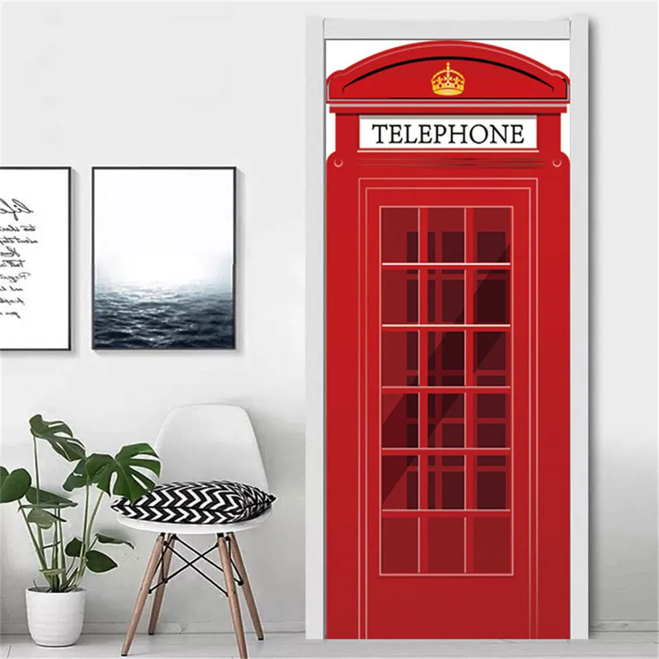 Наклейки на дверь для танцующей девушки самоклеящиеся водонепроницаемые DIY модные дизайнерские обои для дверей гостиной спальни ремонт росписи
