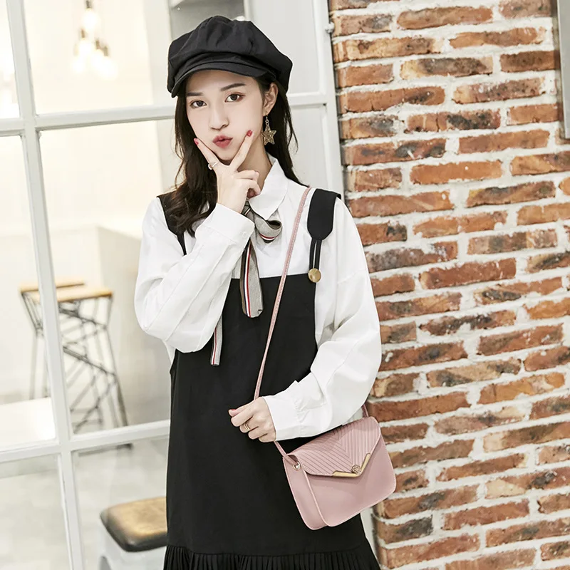 

2019 New Style WOMEN'S Bag Korean-style Trend of Fashion Simple bai da xiao Square Bag Crossbody Bag