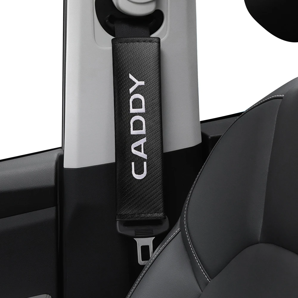 Car Styling Seat Belt Cover Case Carbon Fiber Shoulder Protection For Volkswagen VW Caddy Badge Golf 4 GTI Tiguan Passat B5 Polo |