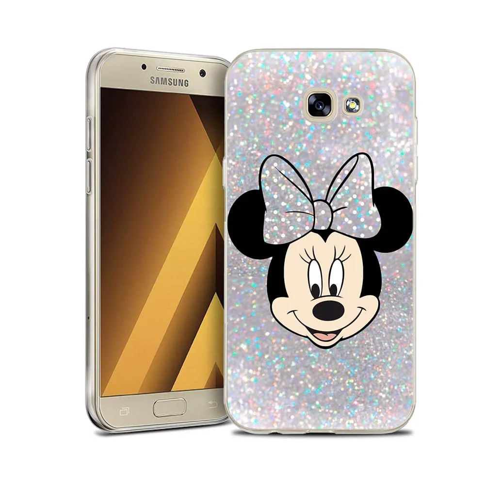 С Микки Маусом Минни-Маус симпатичный чехол для телефона для samsung Galaxy A750 A3 A5 A7 A520 A6 A8 плюс A7 A9 чехол Etui - Цвет: C10