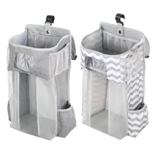 Sac de rangement suspendu pour bébé, organisateur de rangement pour berceau, caddie pour bébé, ensemble de literie, sac de rangement pour couches