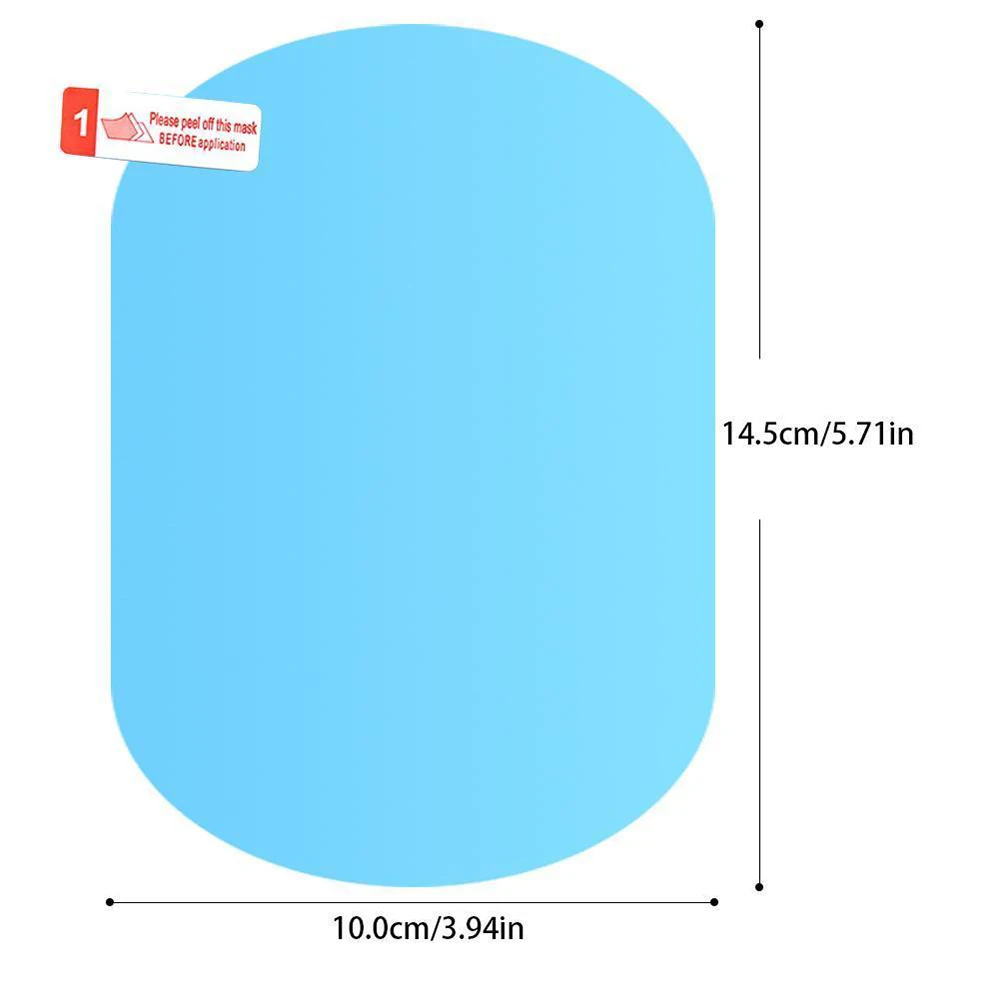 Автомобильная дождевая пленка на зеркало заднего вида автомобиля противотуманная мембрана водонепроницаемый непромокаемый автомобильный зеркальный экран защитная пленка на окно прозрачная безопасная