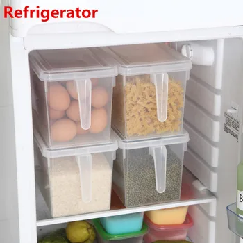 

4.7L Kitchen Food Storage Box Sealed Crisper Refrigerator Vegetable Fruits Organizer Container Kitchen Grains Egg Preservation