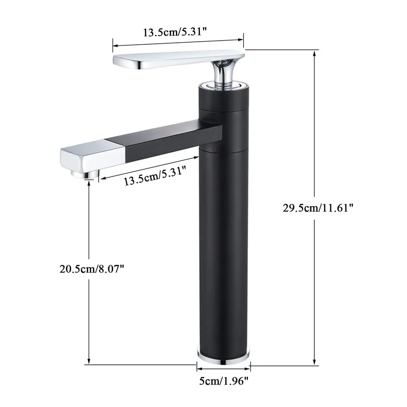 Luxury rotation multiple Bathroom Sink Faucet Deck Mount Rotation Spout Brass One hole mixer crane tap short or tall