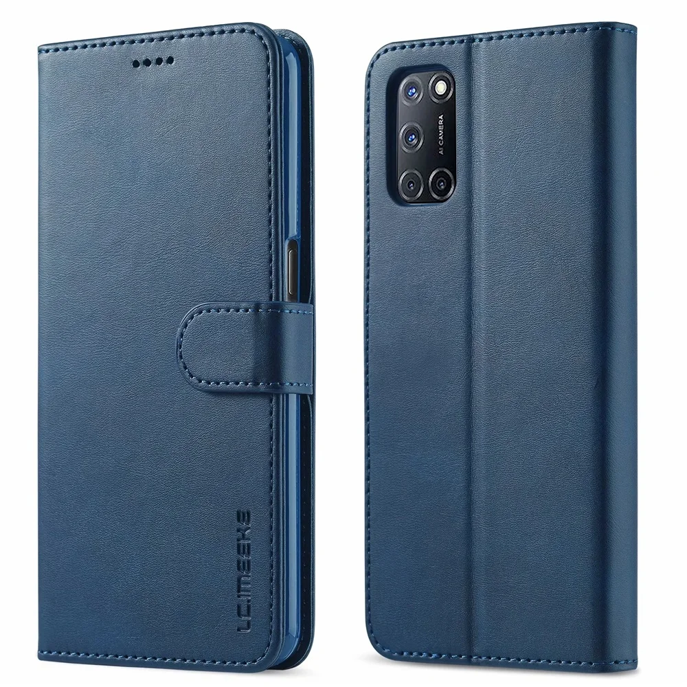 Lederen hoesje voor OPPO F19 Pro Plus A94 A92S A92 A74 A72 A53S A53 A52 A33 A32 A11X A11 A9 A5 Realme C25 C21 C20 C3 C15 C1_voghion.com