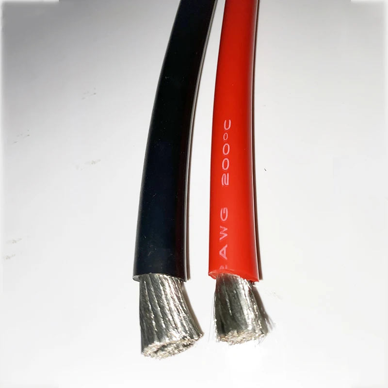 Câble de livraison Flexible câble de Silicone fil de batterie 12AWG 14AWG 16 AWG 18AWG 20AWG 22AWG 24AWG 26AWG 30AWG rallonge