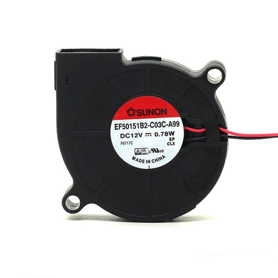 1 шт. EF50151B2-C03C-A99 12V 0,78 W 5015 5 см 50*50*15 мм турбинный вентилятор охлаждения