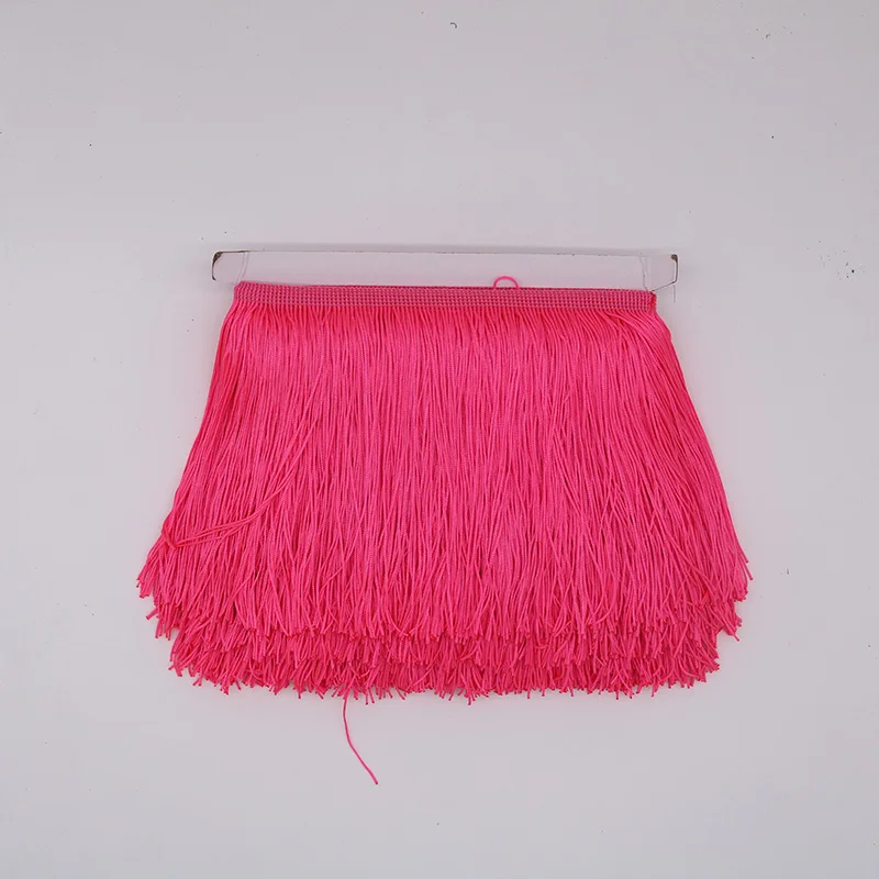 watermelon red 1 ярд 20 см длинная бахрома кружево кисточка полиэстер кружевная отделка Лента для латинских танцев юбка занавеска бахрома для шитья DIY аксессуары - Цвет: watermelon red